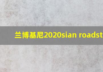 兰博基尼2020sian roadster